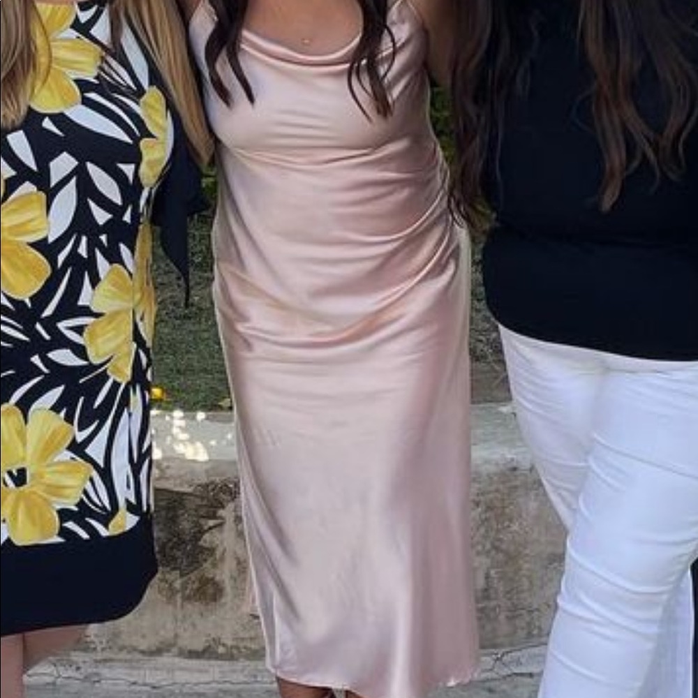 Light Pink Silk Dress
